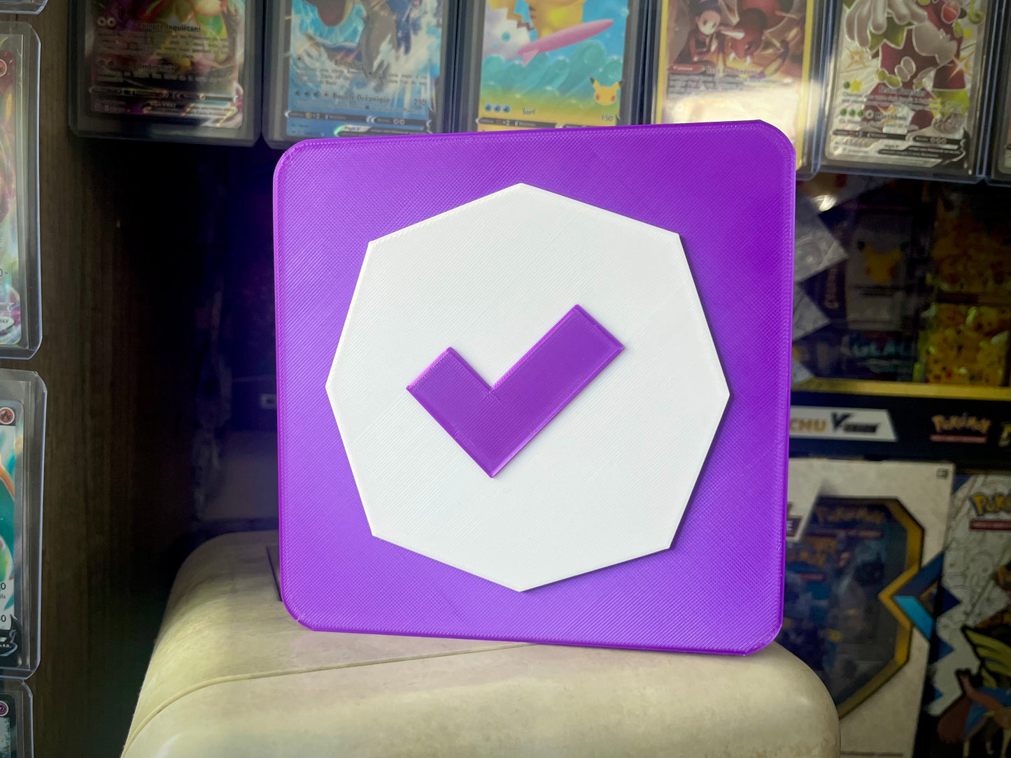LOGO PARTENAIRE TWITCH badge décoration murale, décoration de bureau, twitch partner