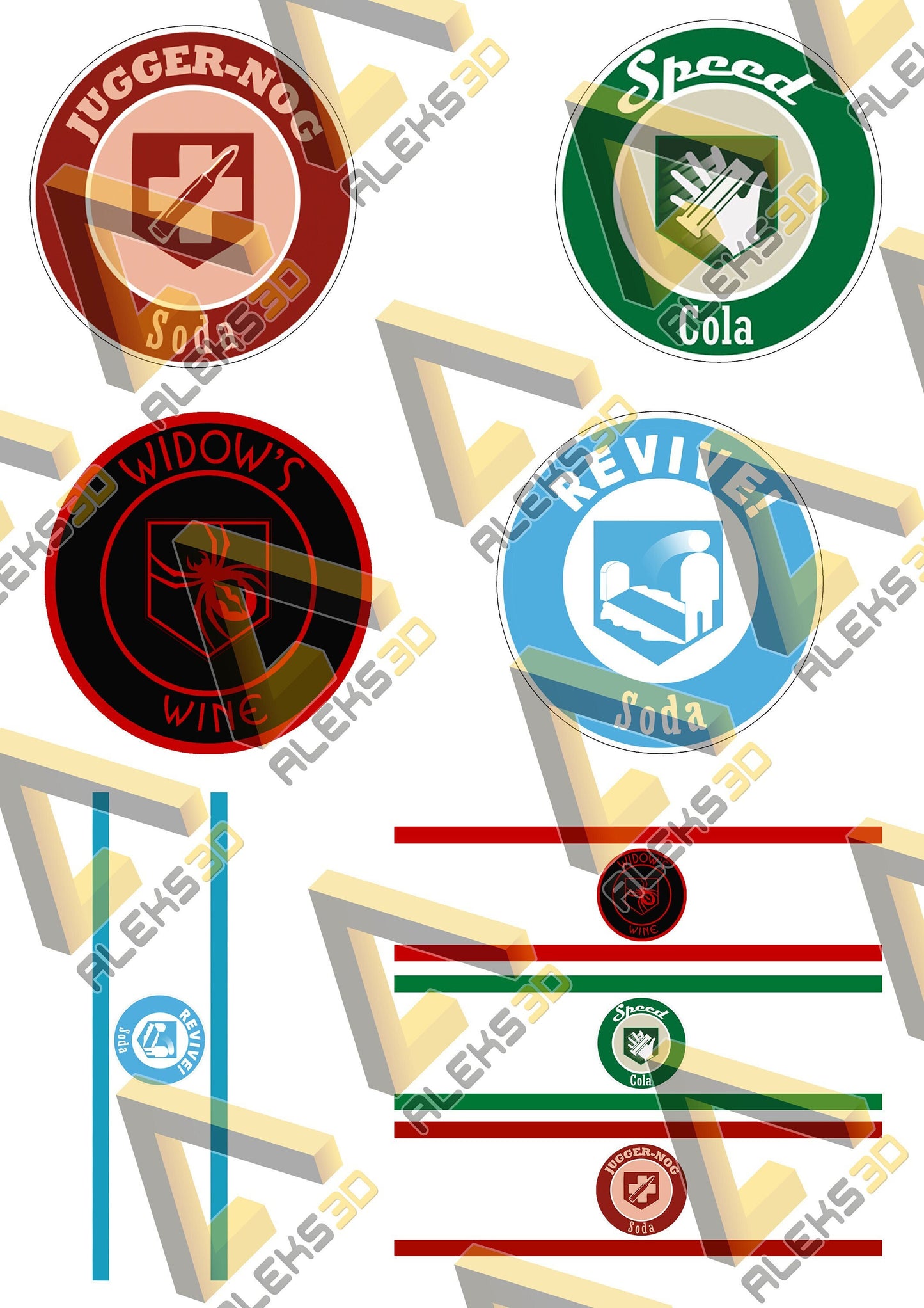 Call of Duty PERKS ZOMBIE Décoration | Fichier numérique Png transparent HD à télécharger