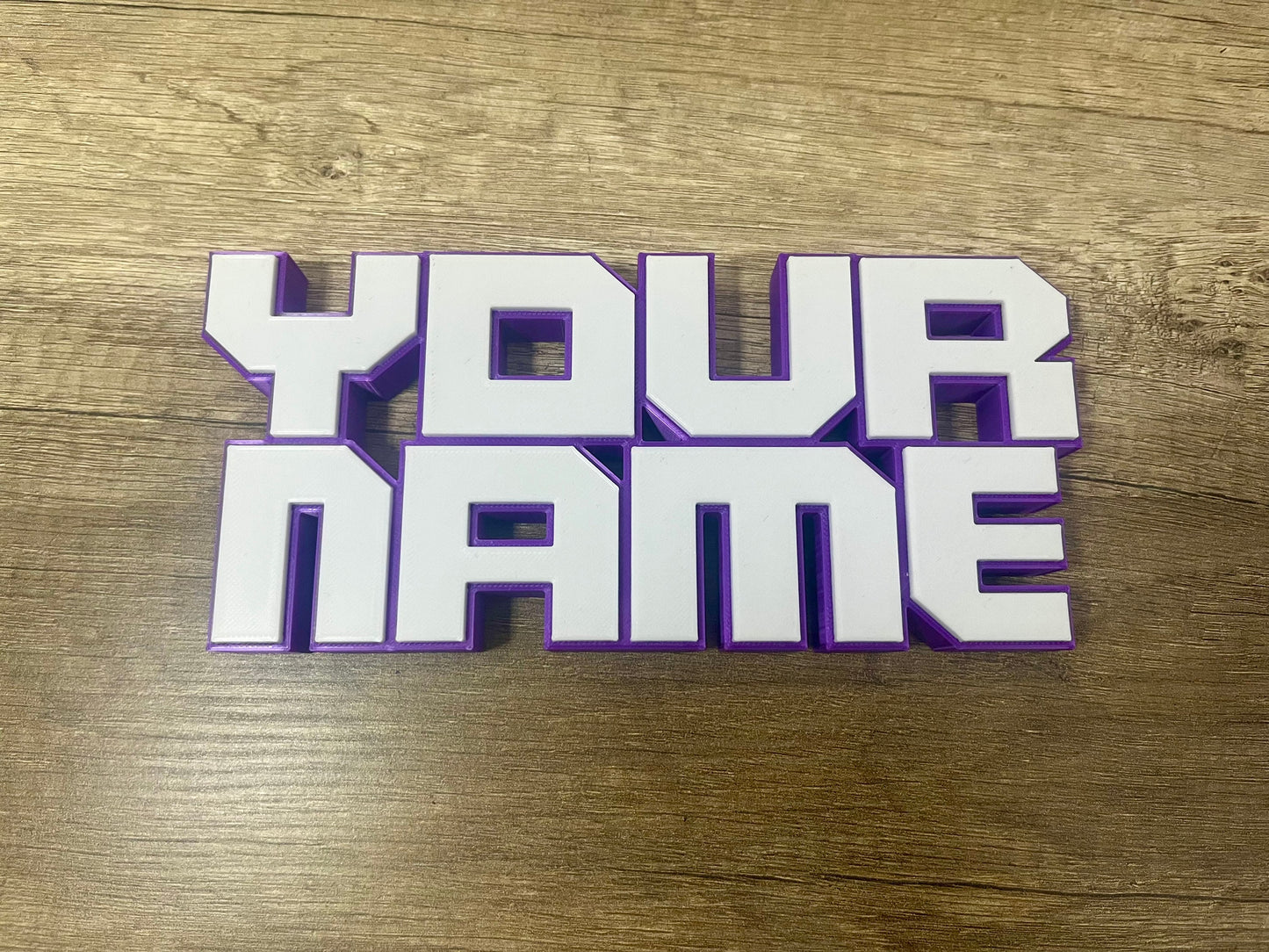 Décoration Pseudo style TWITCH personnalisée/Plaque signalétique imprimée en 3D !