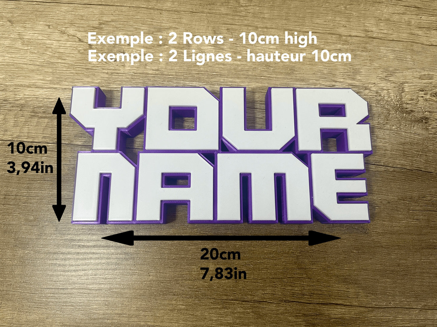 Décoration Pseudo style TWITCH personnalisée/Plaque signalétique imprimée en 3D !