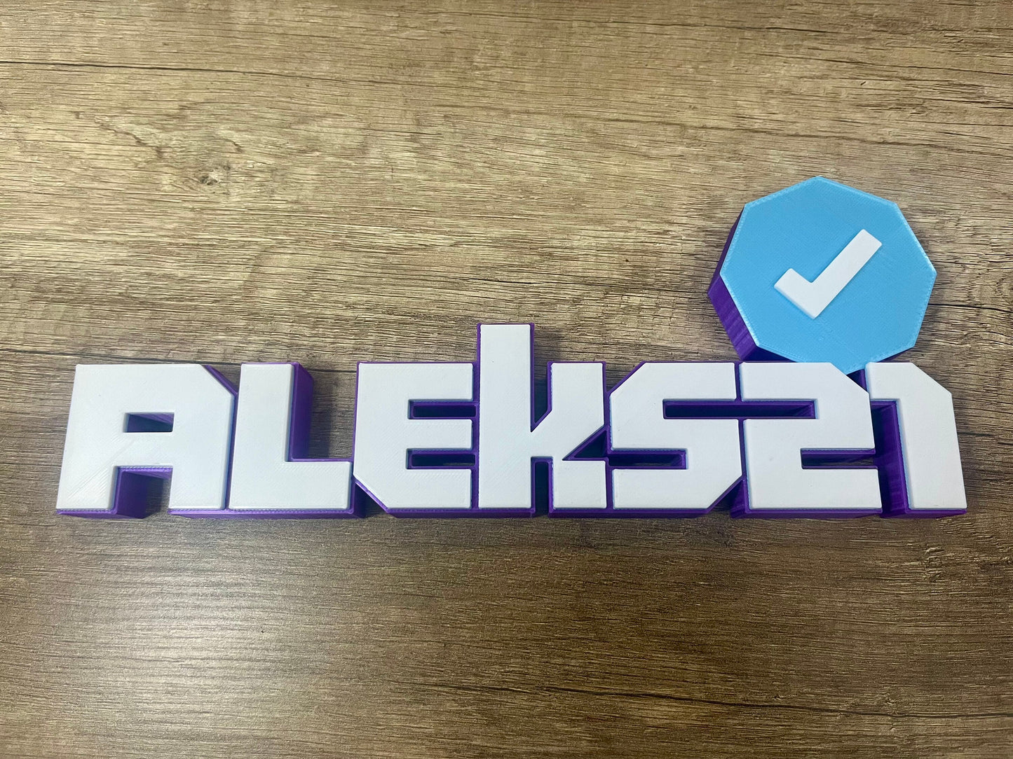 Décoration Pseudo style TWITCH personnalisée/Plaque signalétique imprimée en 3D !