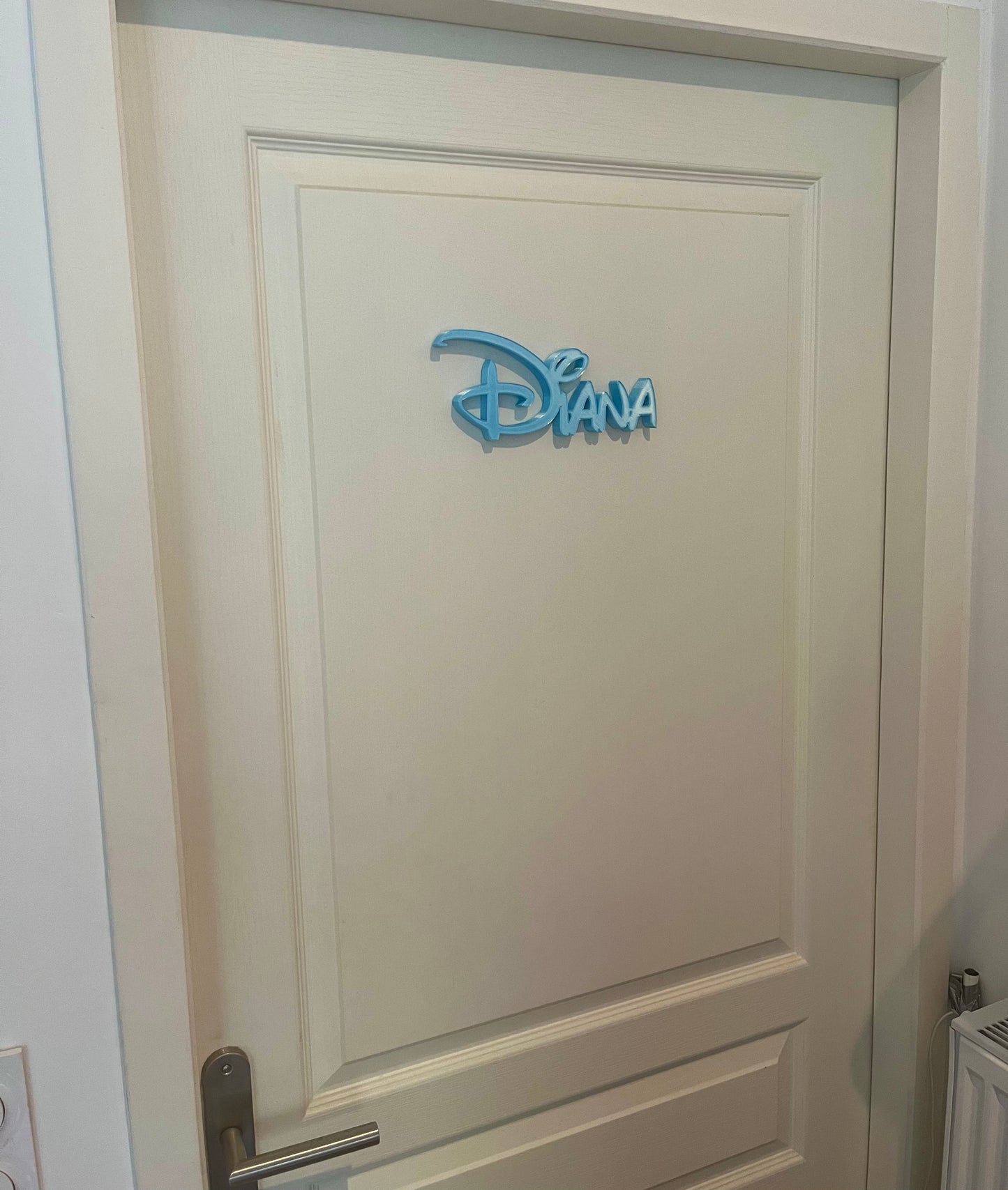 Décoration Nom style Disney personnalisée / Plaque signalétique imprimée en 3D ! Cadeau Disney